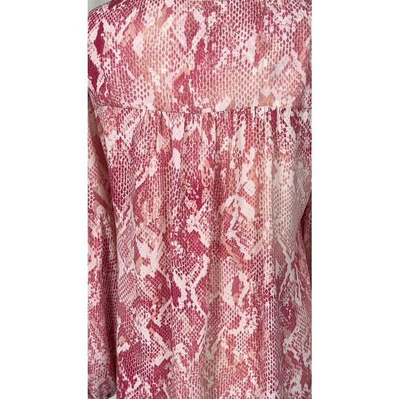 CAbi 5708 Bethany Snake Print Blouse Medium - Picture 10 of 11